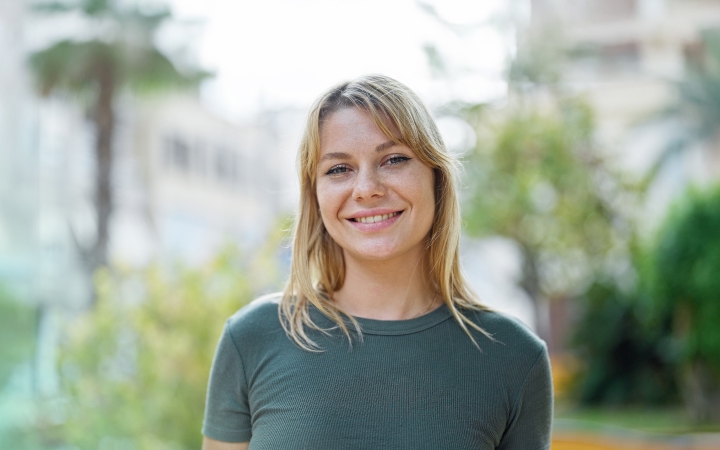 a happy woman