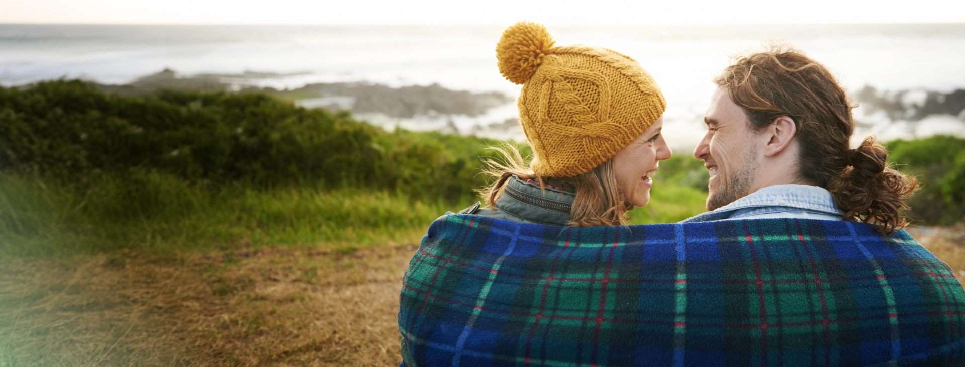 couple with blanket