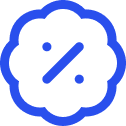 A percentage icon