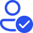 Person with a tick icon