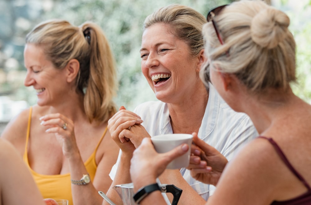 a group of woman are enjoying life after work