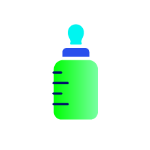 baby milk bottle represents parental leave