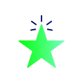 Pictogram of a green star