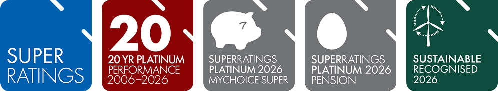 Caresuper Award logos