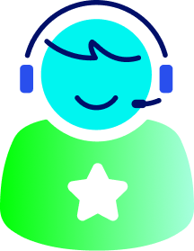 Person with headphones pictogram